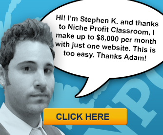 Discover How to Make $10,000 Or More Per Month Setting Up Simple Niche Websites... Niche Profit Classroom!